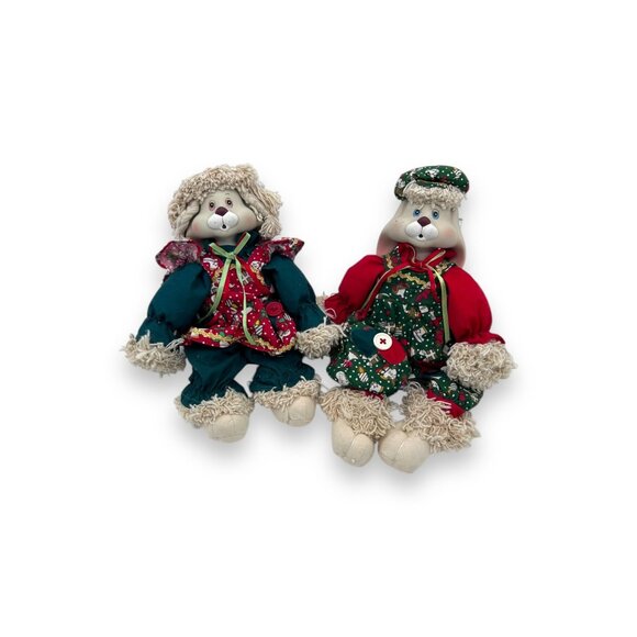 House of Lloyd Christmas Around the World Hip/Hop Bunny Set VTG 95 Shelf Sitter - Picture 2 of 10